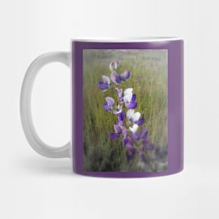 lupines in the grass Mug